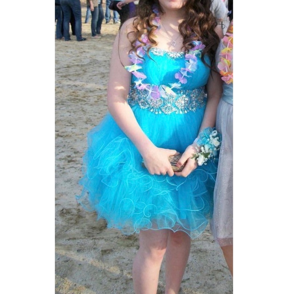 Blue Puffy Dress
